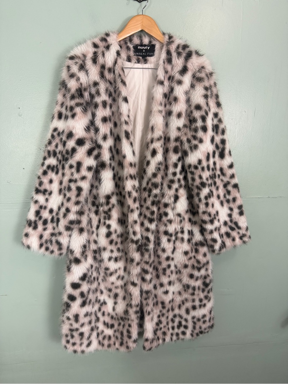 Unreal Fur Halation Longline Faux Fur Coat XL